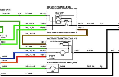 mgf wiper motor wiring diagram 